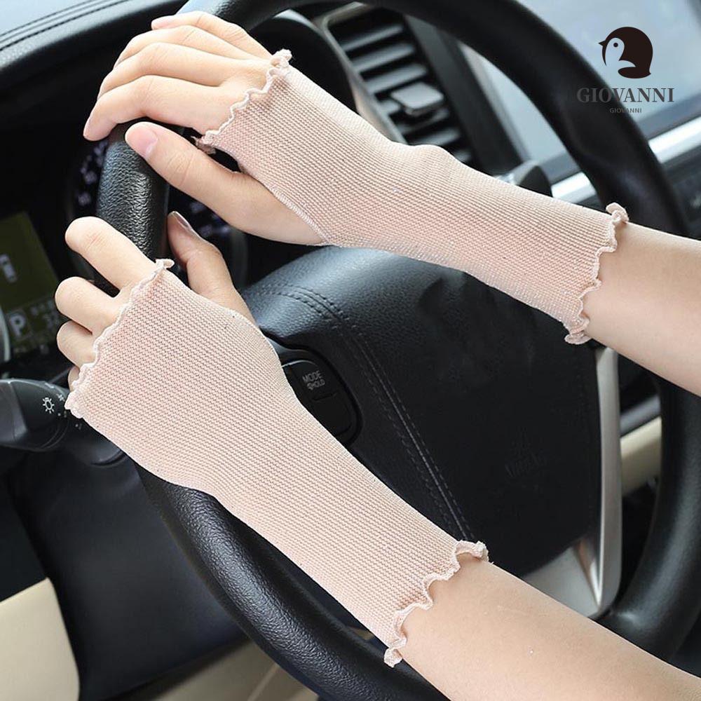 Găng Tay Hở Ngón Co Giãn Thoáng Khí Chống Trượt Có Thể Dùng Màn Hình Cảm Ứng