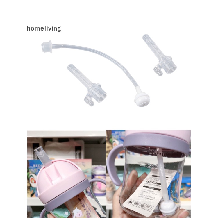 Bình Uống Nước Bằng Silicon Có Ống Hút Tiện Dụng Cho Bé