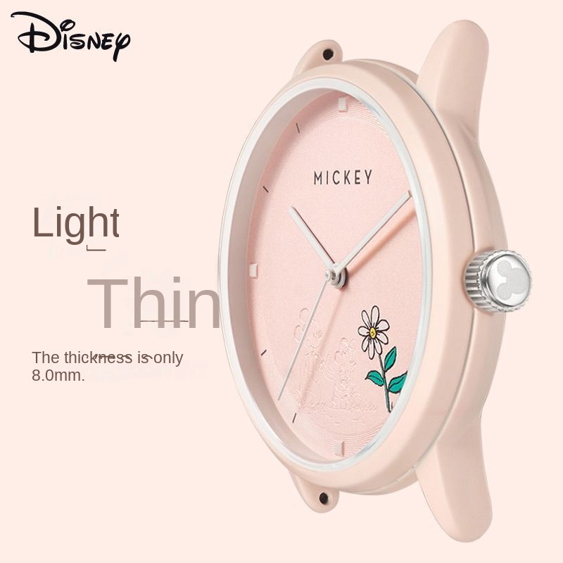 Đồng Hồ Đeo Tay Disney Thiết Kế Đơn Giản Thời Trang Cho Nữ Sinh Trung Học