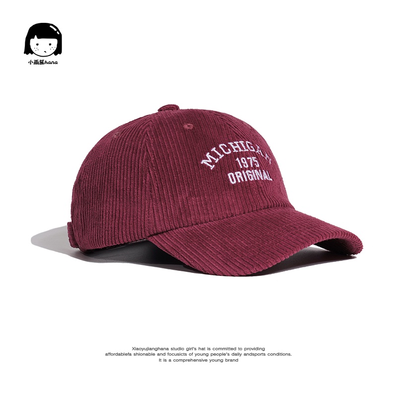 Mũ Lưỡi Trai Vải Nhung Mềm Mại Phong Cách Hong Kong Thời Trang Thu Đông