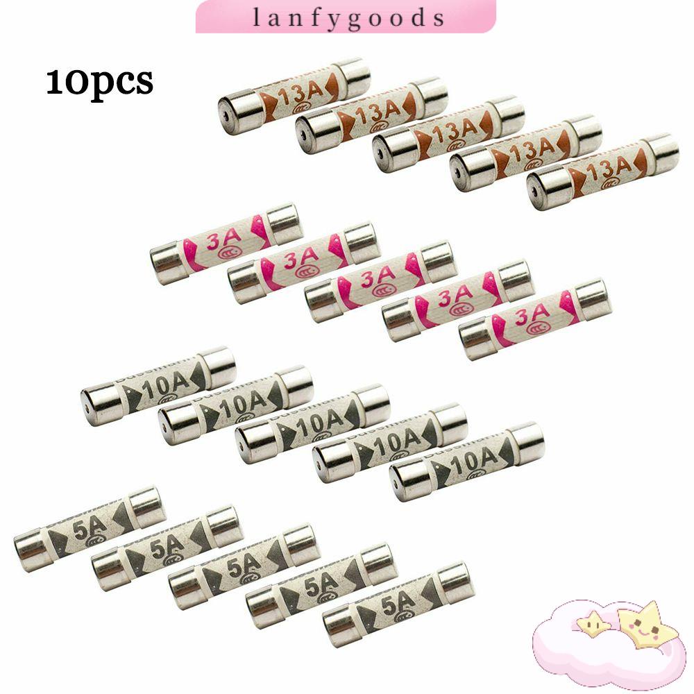 Set 10 Cầu Chì Gốm Phích Cắm 3-13A Tiện Dụng