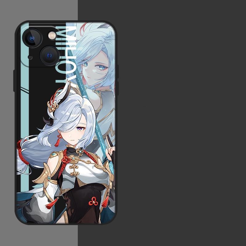 Ốp Điện Thoại Silicon Dẻo Màu Nhám Hình Vuông Chống Sốc Cho Samsung Galaxy A22 A32 A33 5G 4G Genshin Va Chạm Nahida Kaedehara Kazuha Raiden Shogun