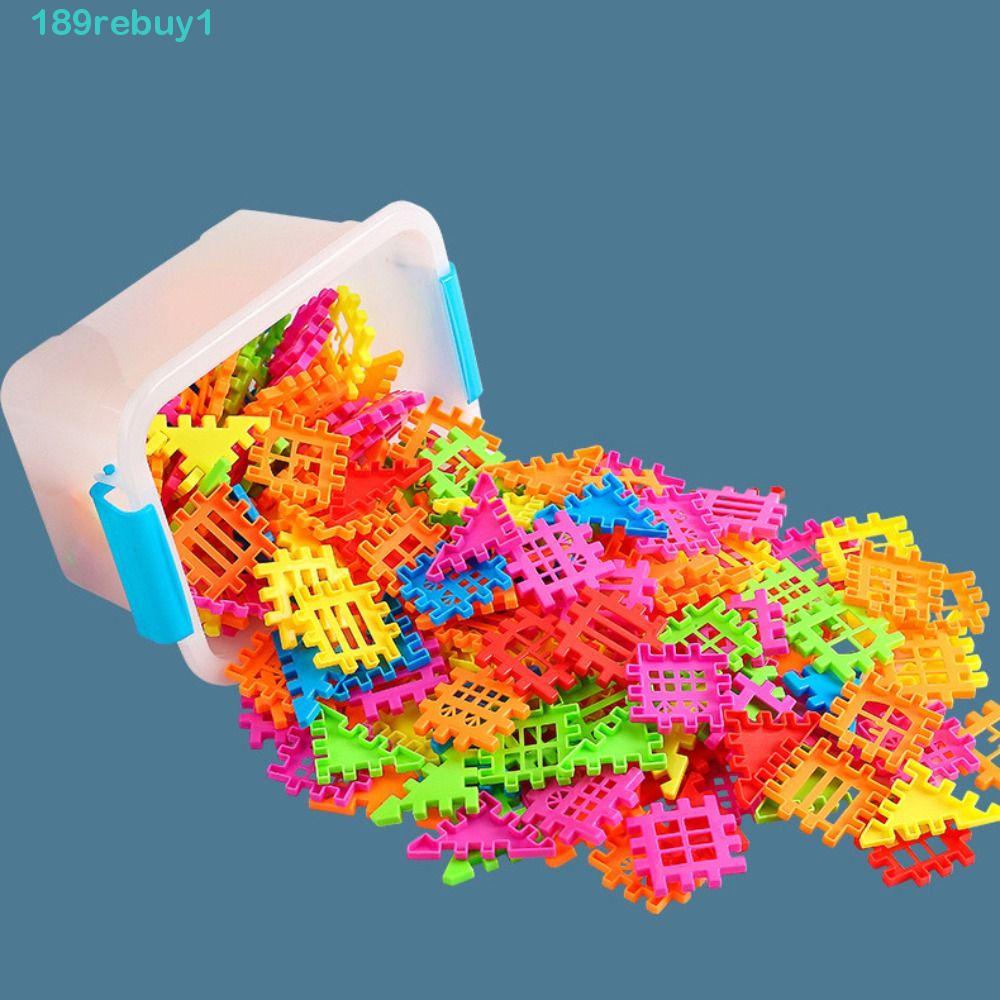 Khối Đồ Chơi Xếp Hình Bằng Nhựa Hình Vuông / Tam Giác Thủ Công Sáng Tạo Cho Bé / Trẻ Mới Biết Đi