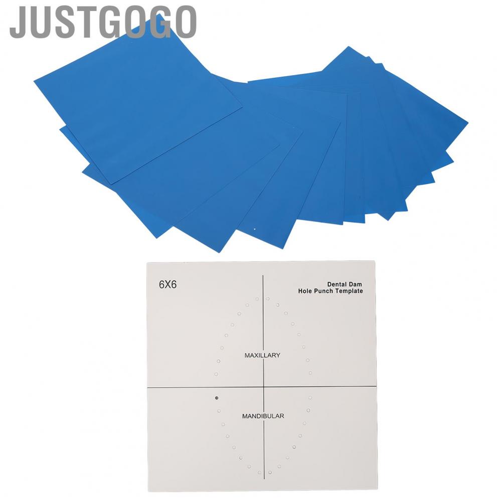 Justgogo 36 Sheet Dental Rubber Dam  Free Unscented Hygienic Isolation Barrier EJJ