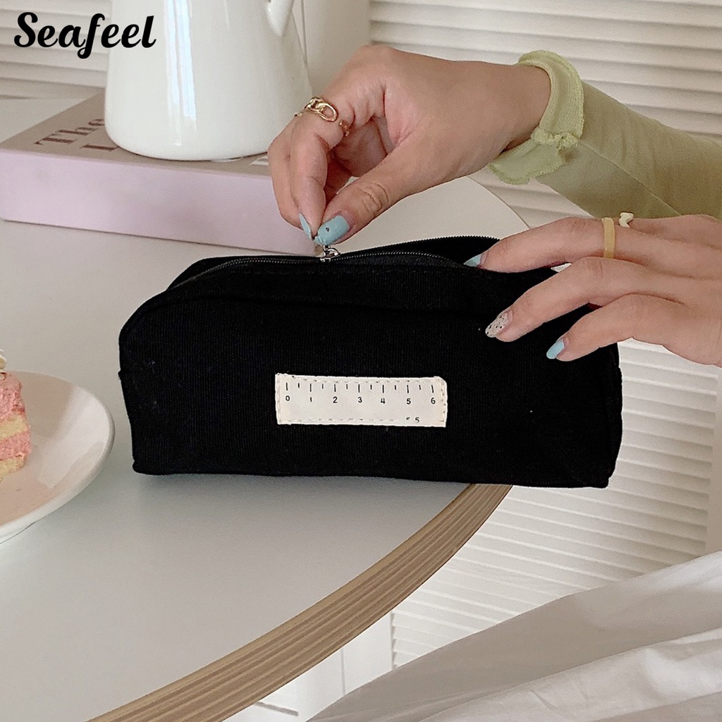 Túi Đựng Bút Hoạt Hình Sức Chứa Lớn Có Khóa Kéo Cho Học Sinh