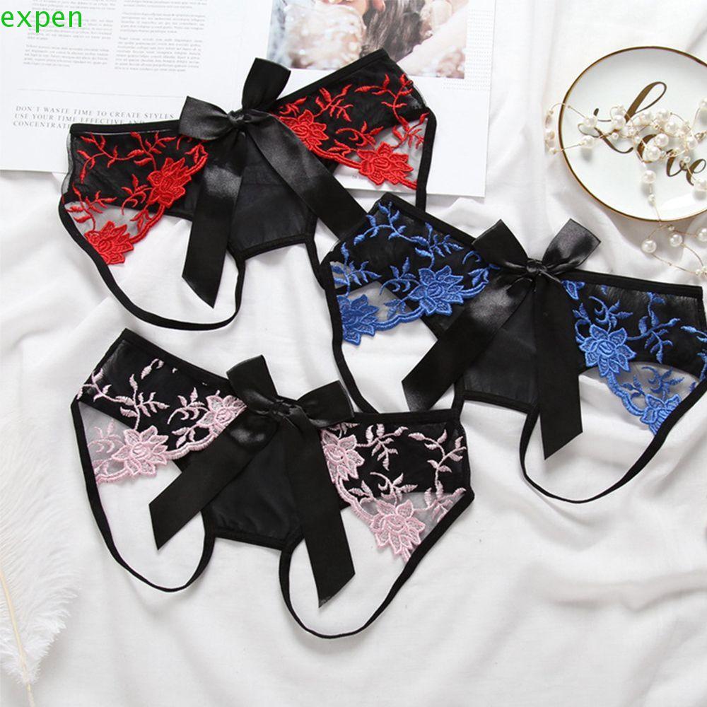 EXPEN Quần Lót Ren Hoa Trong Suốt Lưng Thấp Thiết Kế Quyến Rũ Cho Phái Nữ