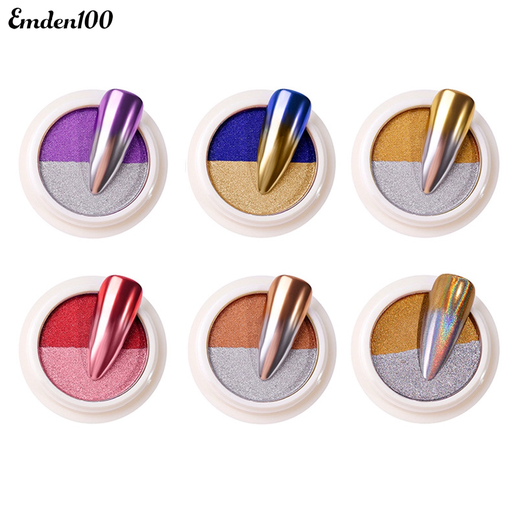 Bột Tráng Gương Hai Màu Sắc Dùng Để Trang Trí Móng Nghệ Thuật