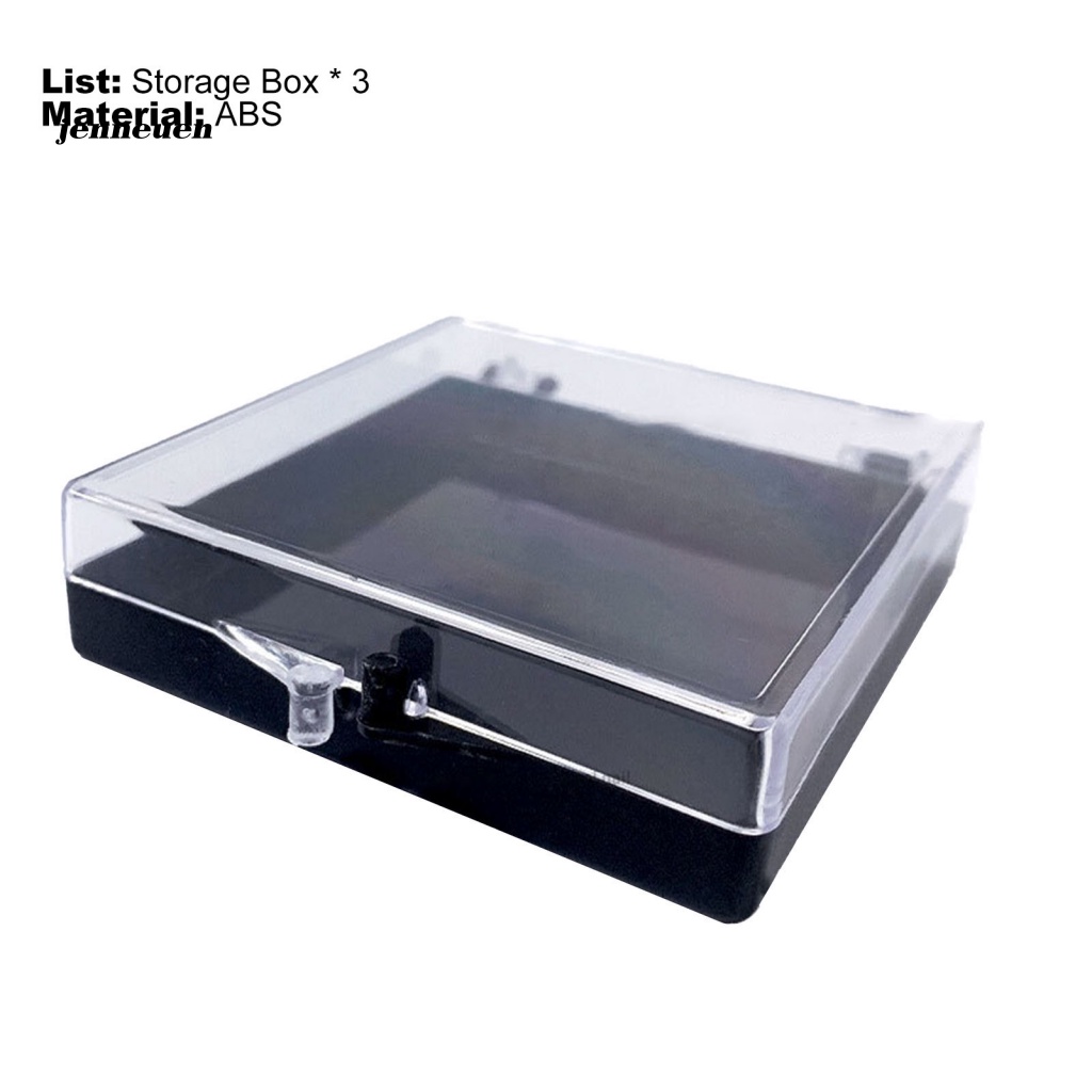 Set 3 Hộp Trong Suốt Trưng Bày Móng Tay Giả Chuyên Nghiệp