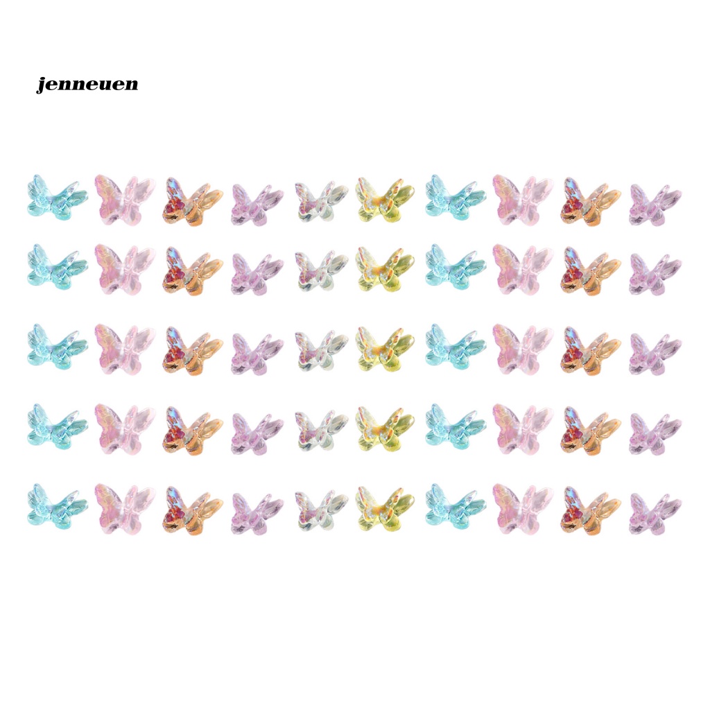 1 Túi Phụ Kiện Bươm Bướm 3D Trang Trí Móng Tay Nghệ Thuật