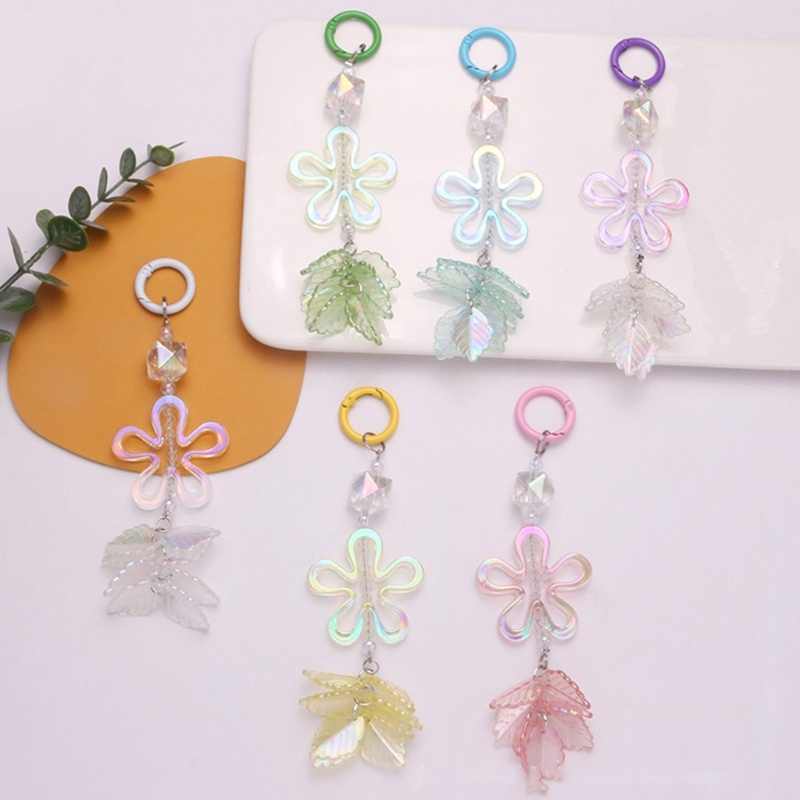 Hạt Xỏ Lỗ Hình Hoa Năm Cánh Bằng Acrylic Dùng Làm Trang Sức DIY
