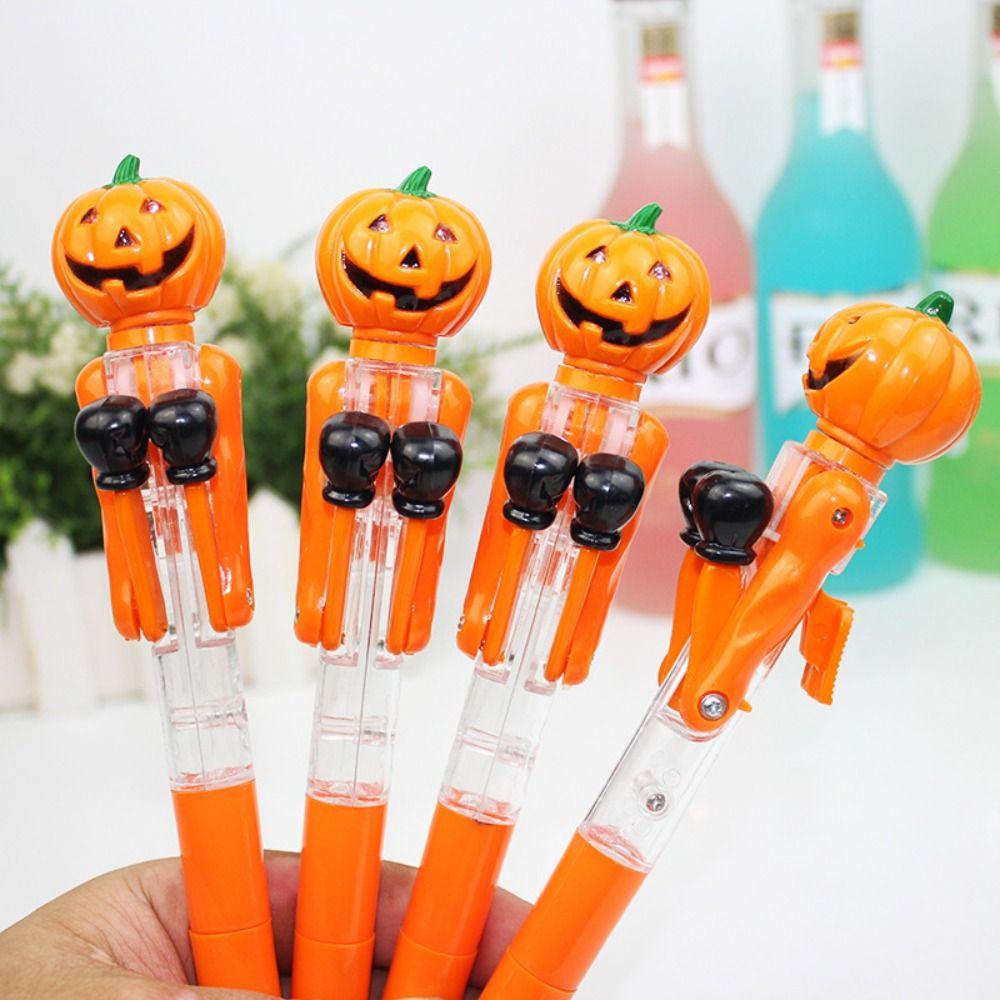 Shanrong Bút Bi Hình Quả Bí Ngô / boxing Kèm Đèn Độc Đáo Vui Nhộn Cho Dịp halloween