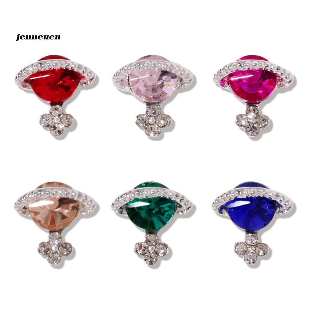 Set 5 Phụ Kiện Trang Trí Móng Tay Hình Hành Tinh Đính Đá Lấp Lánh Sang Trọng DIY