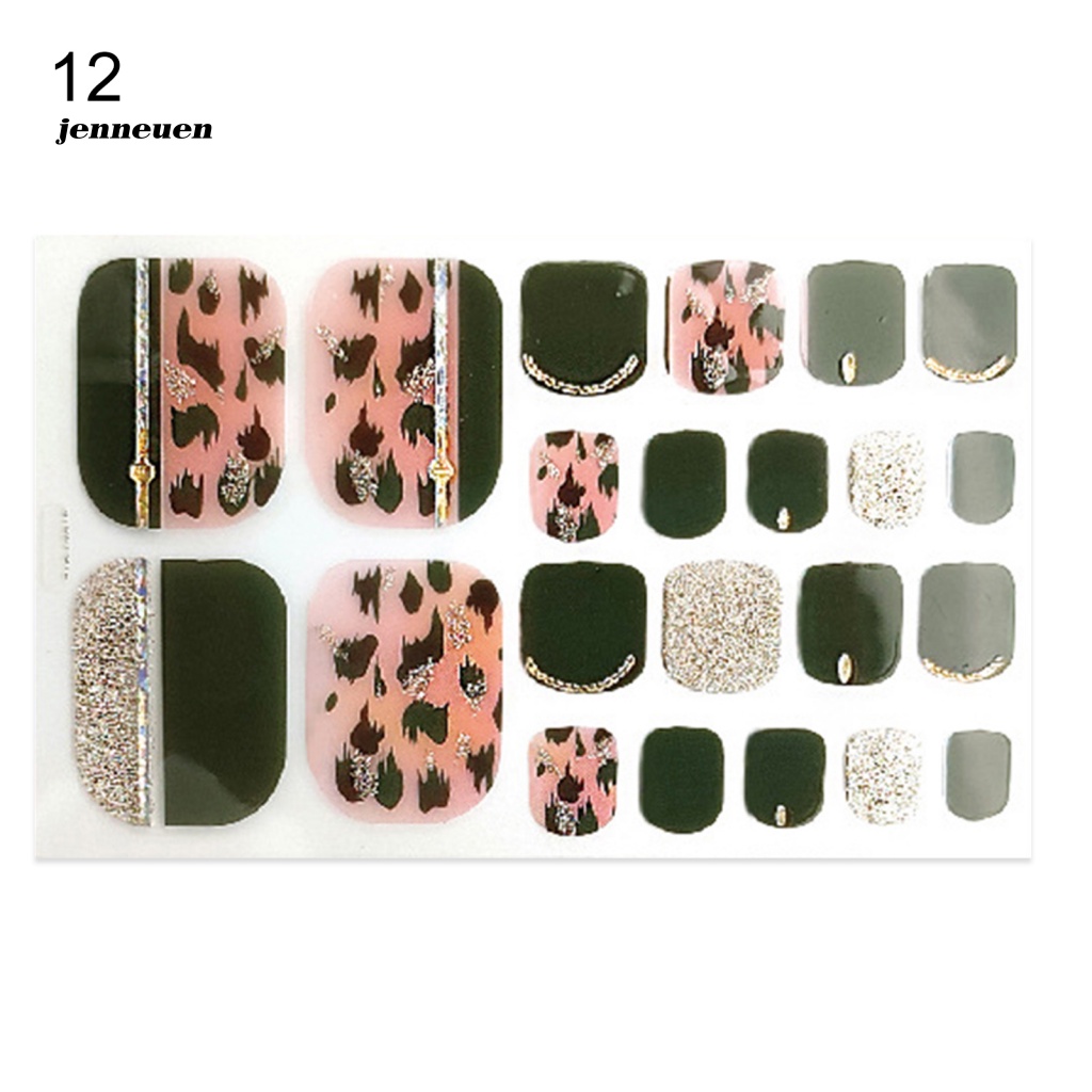 1 Bộ Miếng Dán Móng Chân Chống Trầy DIY Dành Cho Nữ