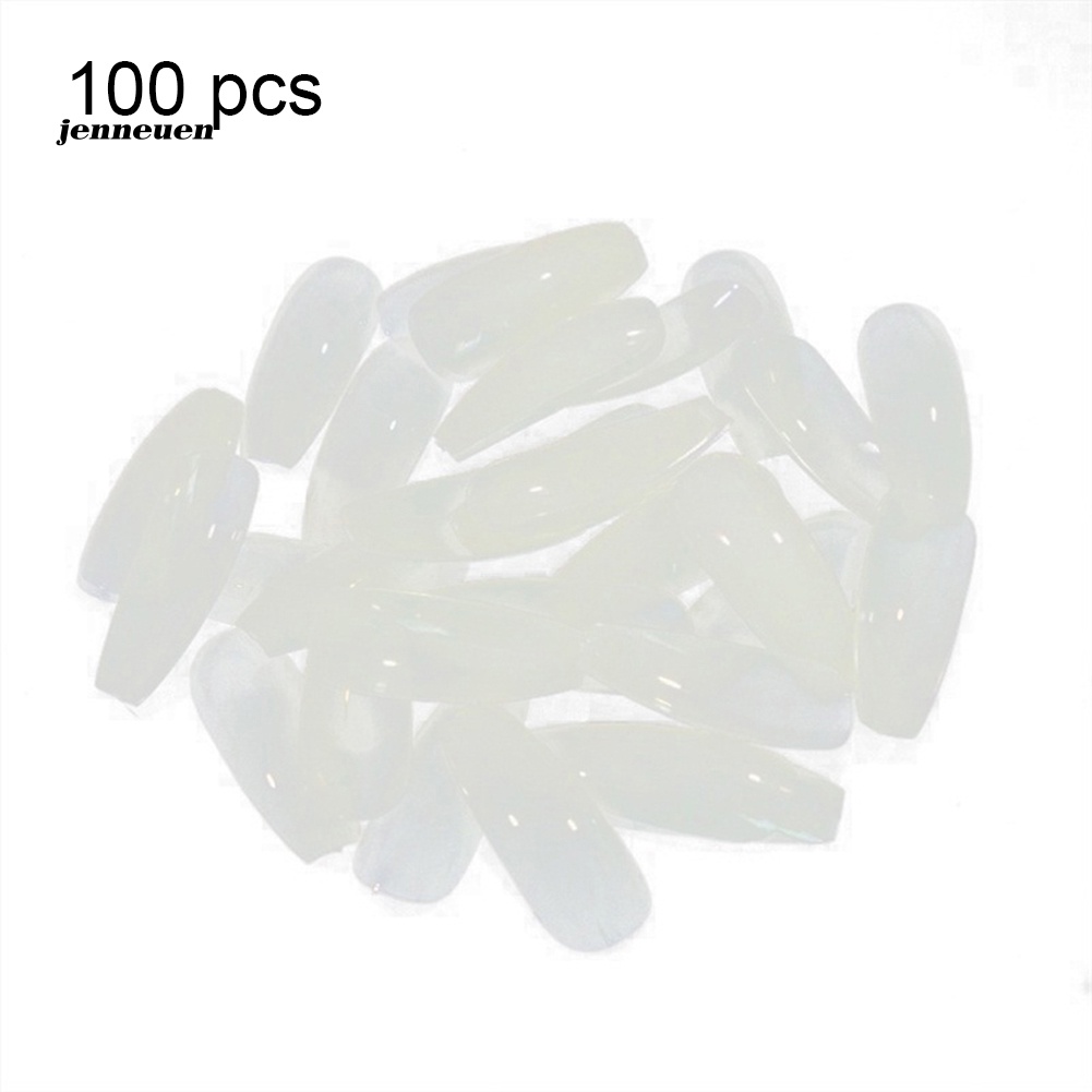 Bộ 100 Móng Tay Giả Che Phủ Toàn Diện Bằng Acrylic