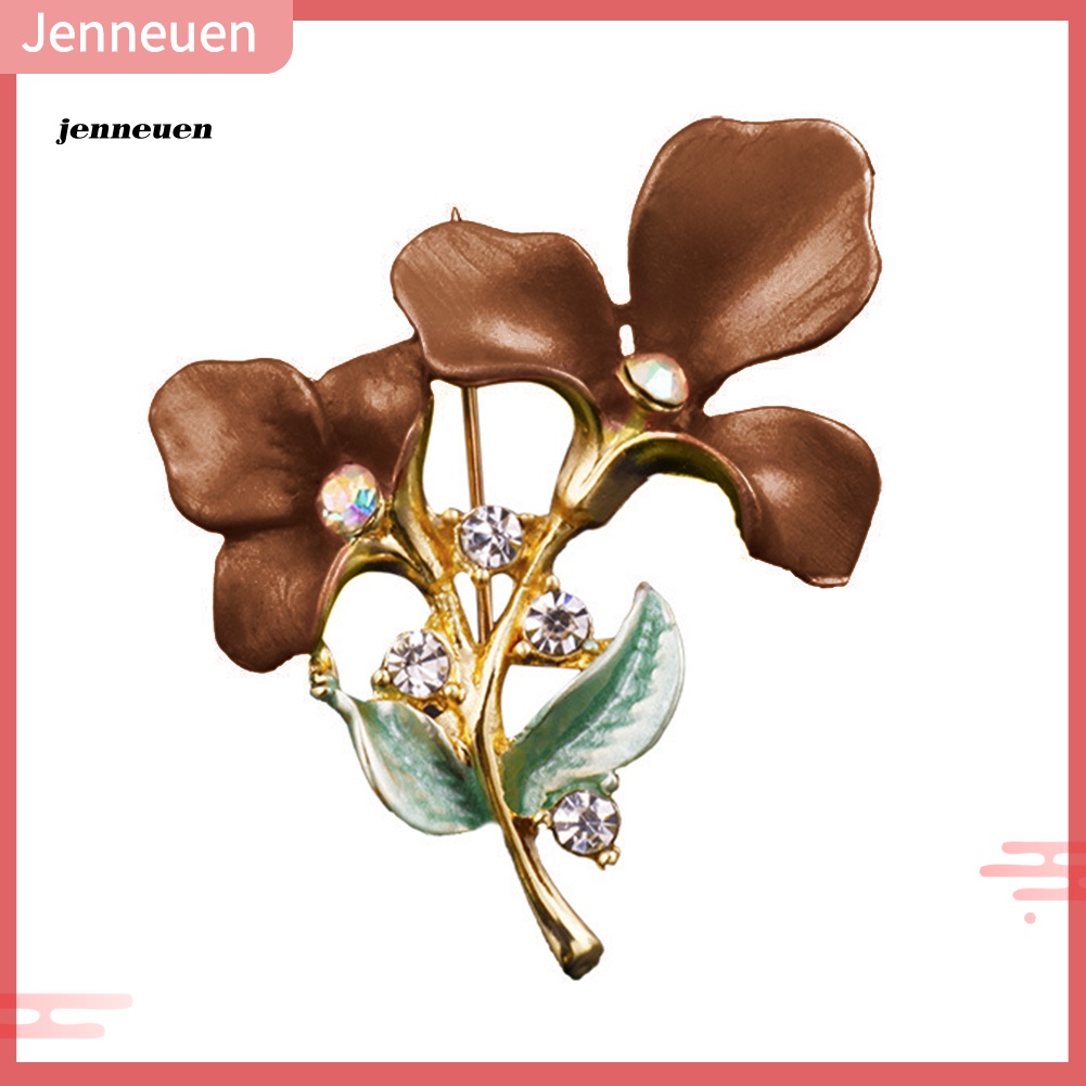 Ghim Cài Áo Hình Hoa Đính Đá Thanh Lịch Cho Nữ