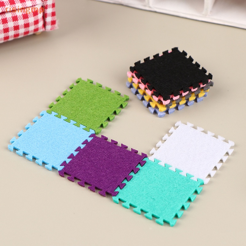 Bộ 6 Thảm Lót Sàn Nhiều Màu Tỉ Lệ 1: 12 Dùng Trang Trí Nhà Búp Bê