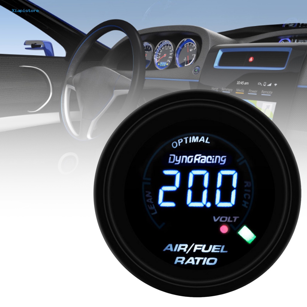 Đồng Hồ Đo Tỷ Lệ Nhiên Liệu Kỹ Thuật Số Có Đèn LED 2-Inch 52mm 12V Độ Chính Xác Cao Cho Xe Hơi