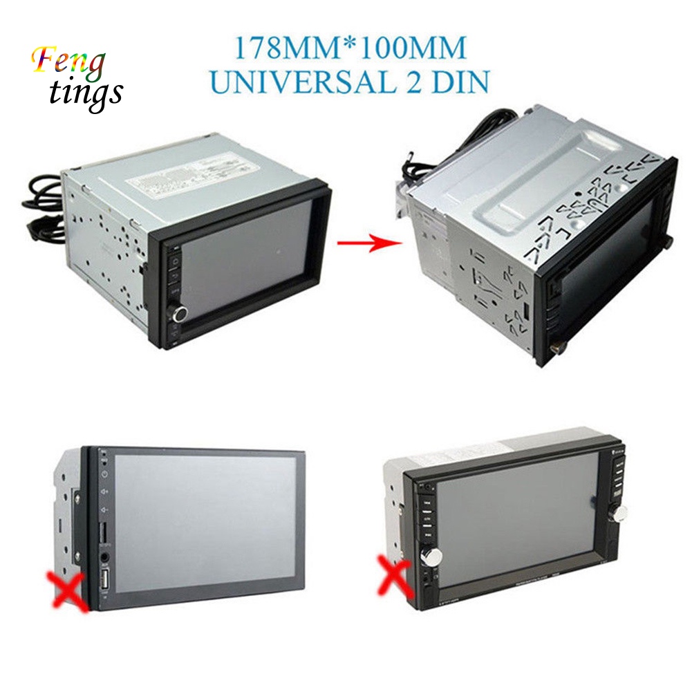 Khung Viền Bảng Điều Khiển Đầu Đĩa DVD Radio 2Din Thông Dụng Cho Xe Hơi