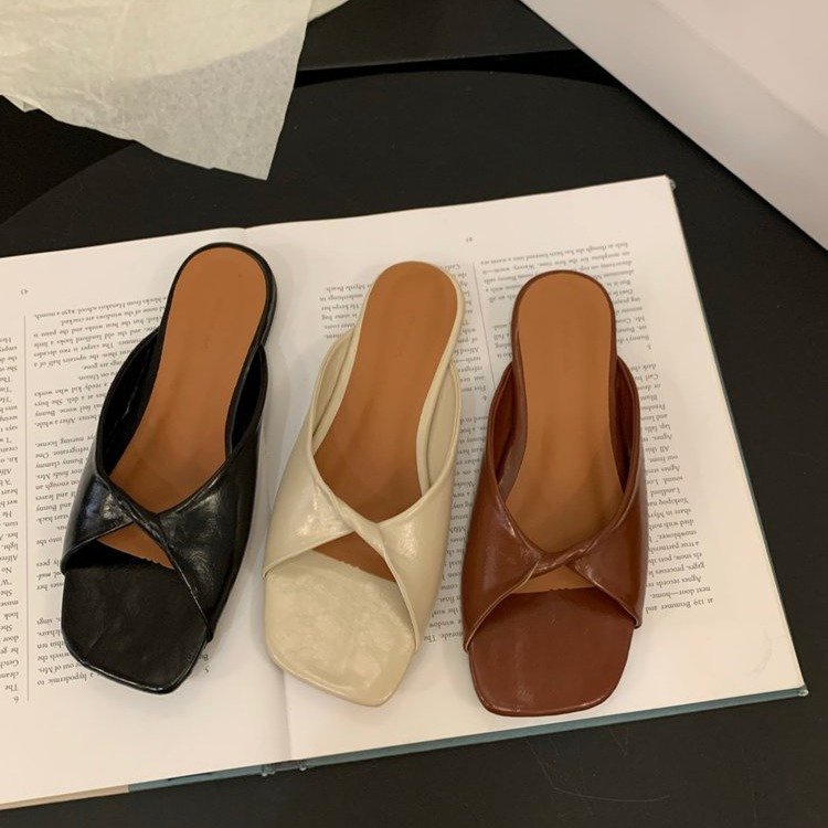 Giày Sandal Đế Mềm Mũi Vuông Thời Trang Dành Cho Nữ