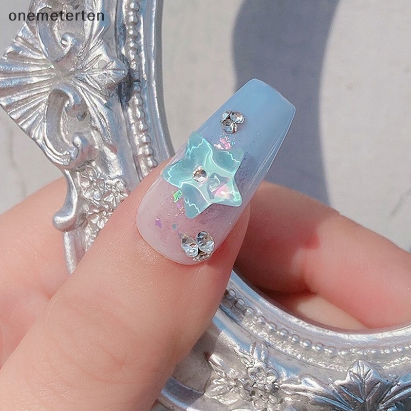 Hạt Nhựa Hình Ngôi Sao / Mặt Trăng 3d Nhiều Kích Cỡ Trang Trí Móng Tay Nghệ Thuật Diy