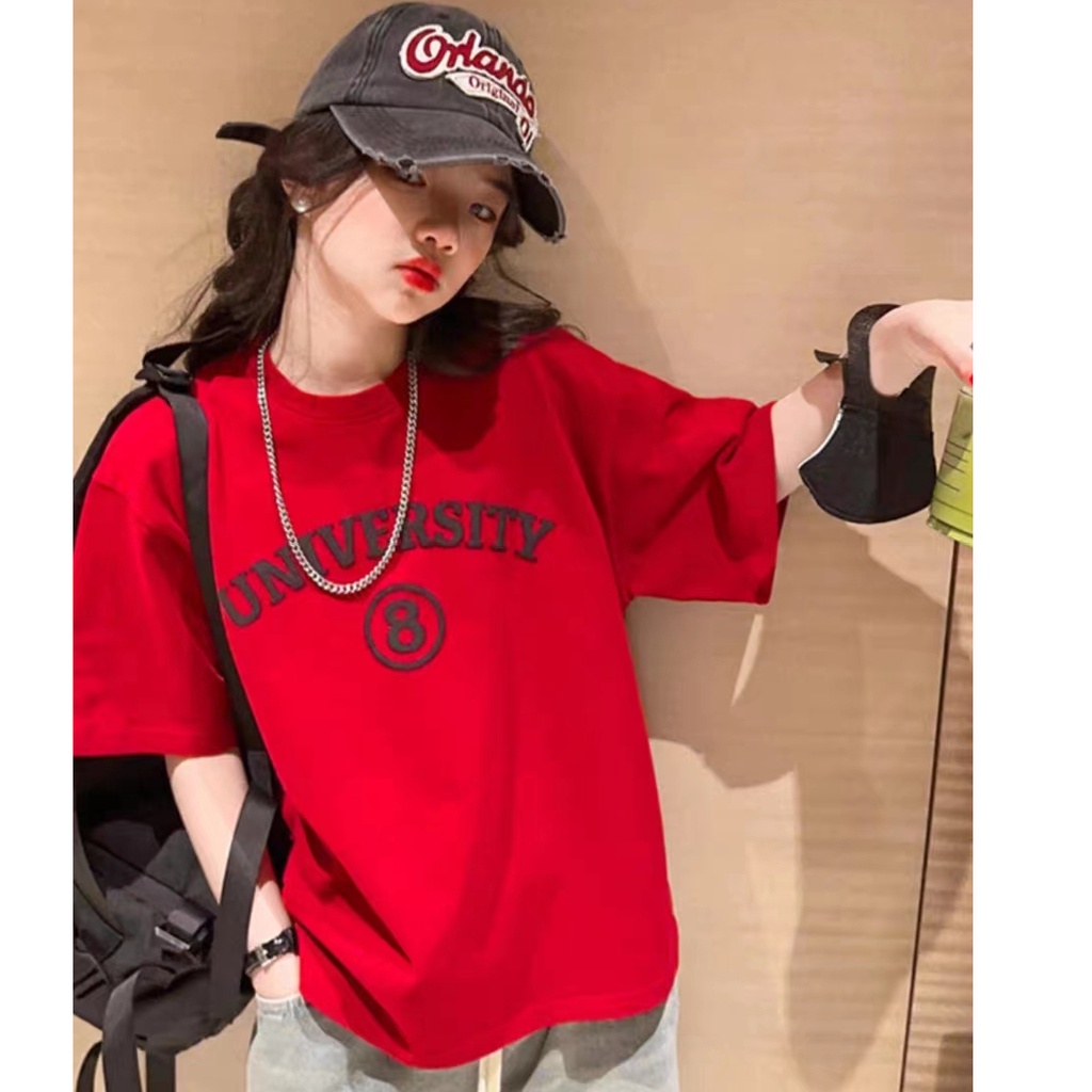 Áo Thun 100% Cotton Tay Ngắn Dáng Rộng In Hình Thời Trang Mới Cho Bé Từ 2-14 Tuổi