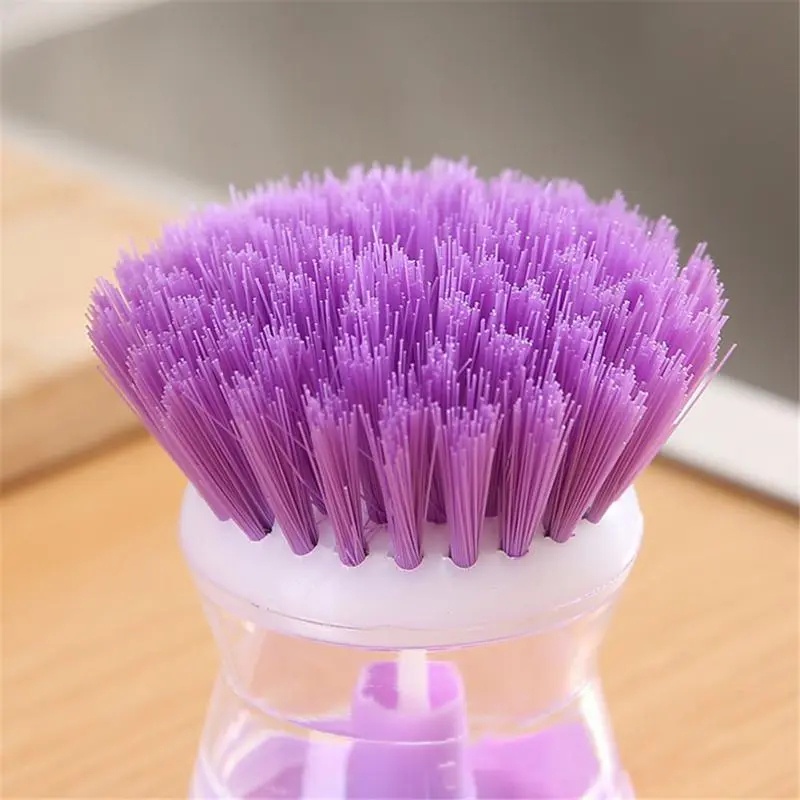 Cọ Rửa Chén / Chảo / Nồi Dạng Lỏng 2 Trong 1 Chống Trầy Xước Có Tay Cầm Thoải Mái Tiện Dụng