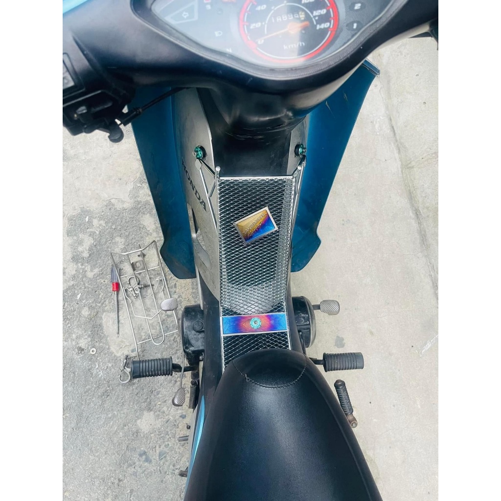 Baga inox Xiken  Wave RS100, Wave S100, Wave a 110 2017-2023 tặng kèm tem titan . DoChoiXeMayShop