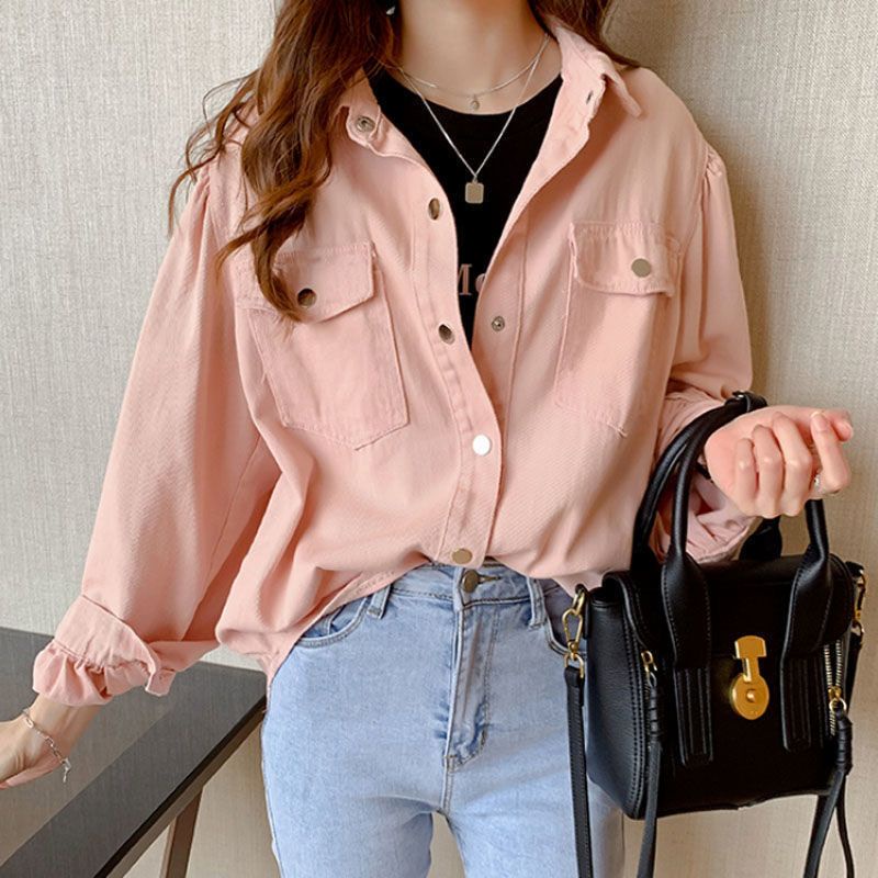 áo kiểu nữ đẹp hàn quốc bigsize sang chảnh bánh bèo tay phồng áo sơ mi form rộng tay dài công sở tay lỡ trắng đi học trễ vai Áo Sơ Mi Dài Tay Unisex Form Rộng Siêu Hot Chất Kaki Cực Đẹp (SP4) kiểu áo sơ mi nữ dáng dài mẫu mới 2021 Zuca Shop