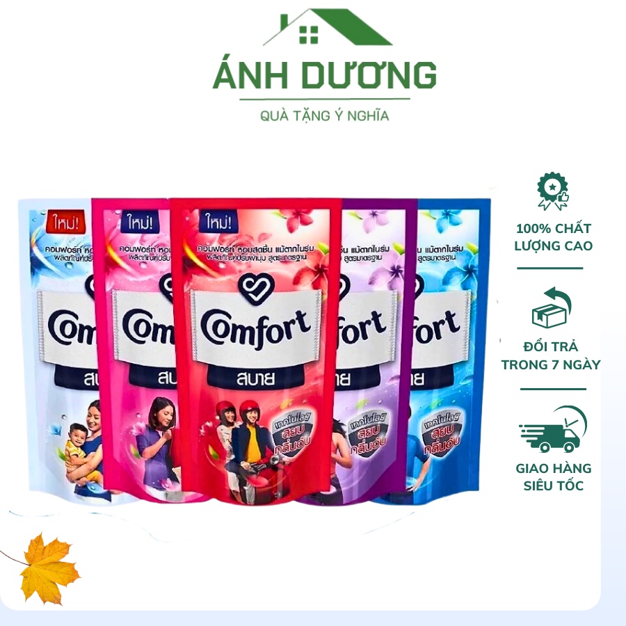 COMBO 3 Bịch Nước xả vải Comfort Thái Lan 580ml siêu thơm đậm đặc nhập khẩu trực tiếp từ Thái Lan