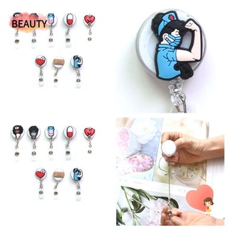 Kẹp giữ thẻ tên có thể thu gọn siêu bền có in nhiều họa tiết xinh xắn