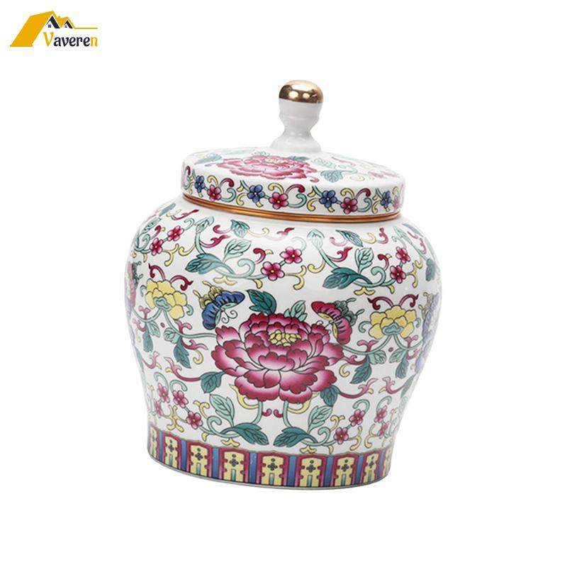Bình Trà Bằng Sứ Tráng Men Có Nắp Đậy Kín Khí Dung Tích 1000ml Trang Trí Nhà Cửa