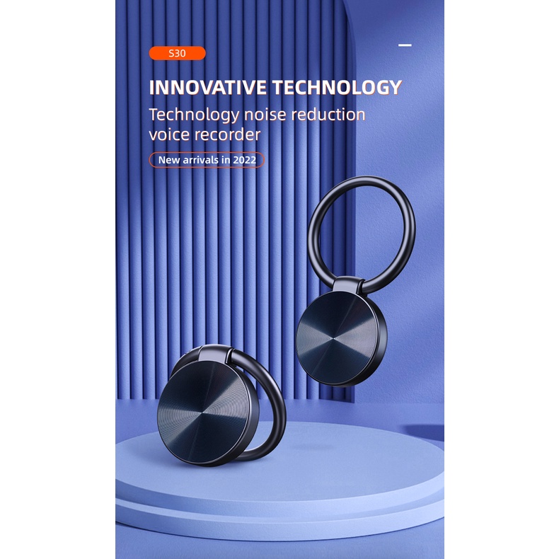 Máy Ghi Âm Giọng Nói Thông Minh MP3 S30 Mini Có Móc Khóa