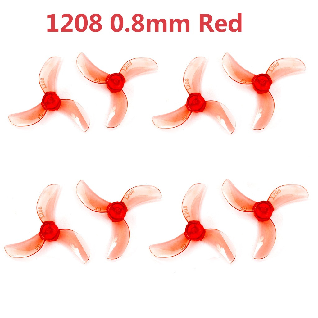 Gemfan 4 Cặp  1208 3-Blade / 1209 4-Blade 31mm Cánh quạt PC 0.8mm 1mm 1.5mm cho FPV Freestyle Tinywoop Đồ chơi máy bay