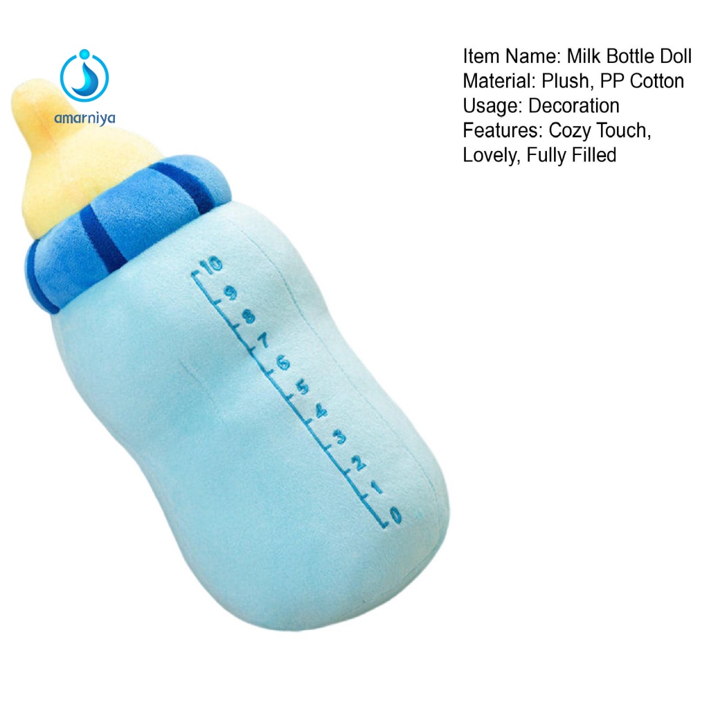 Gối Ôm Nhồi Bông Mềm Mại Hình Bình Sữa Hoạt Hình Đáng Yêu