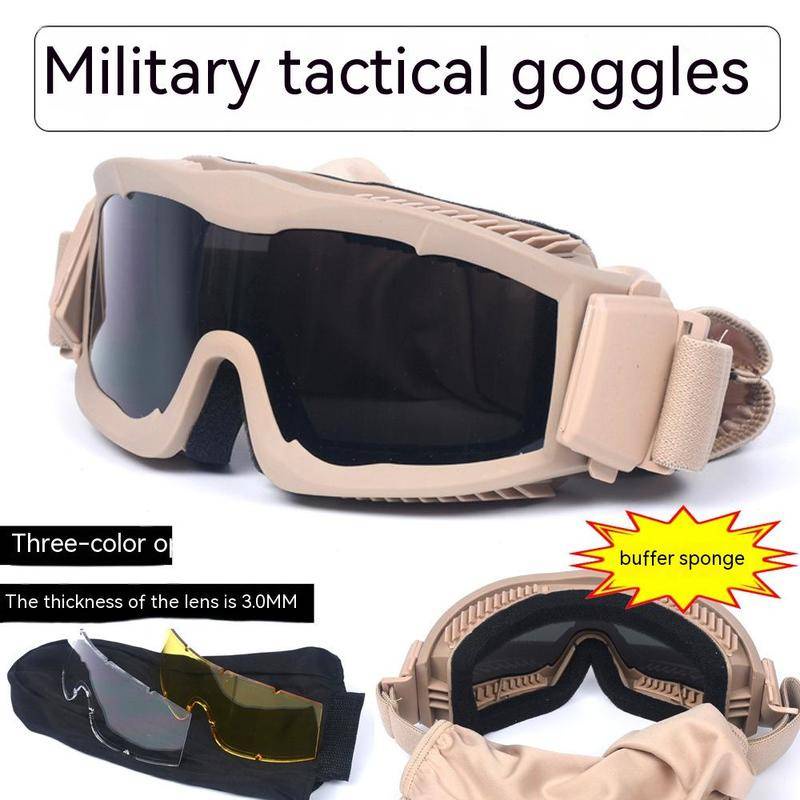Tactical Goggles, Outdoor CS Military Fan Shooting Goggles, Off-road Motorcycle Riding Goggles