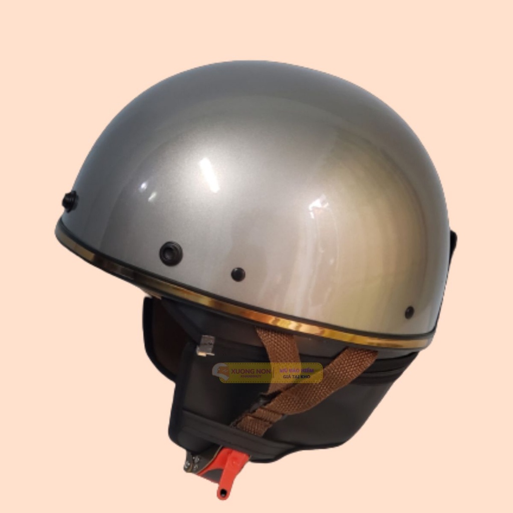 MŨ BẢO HIỂM 1/2 PUG Version Harley Bảo Hành 12 Tháng_NÓN BẢO HIỂM 1/2