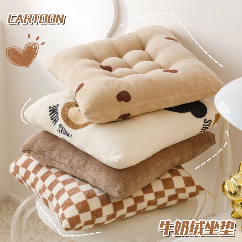 Đệm Lót Ghế Ngồi Văn Phòng Bằng Lông Cừu Sữa Dày Dặn