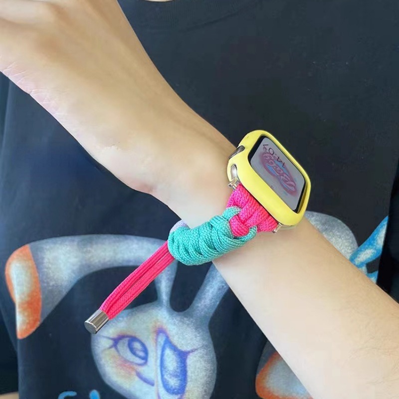 Dây Đeo nylon + Ốp Bảo Vệ Cho Đồng Hồ Thông Minh apple watch ultra 49mm 8 7 45mm 41mm iwatch 6 5 4 se 44mm 42 40mm