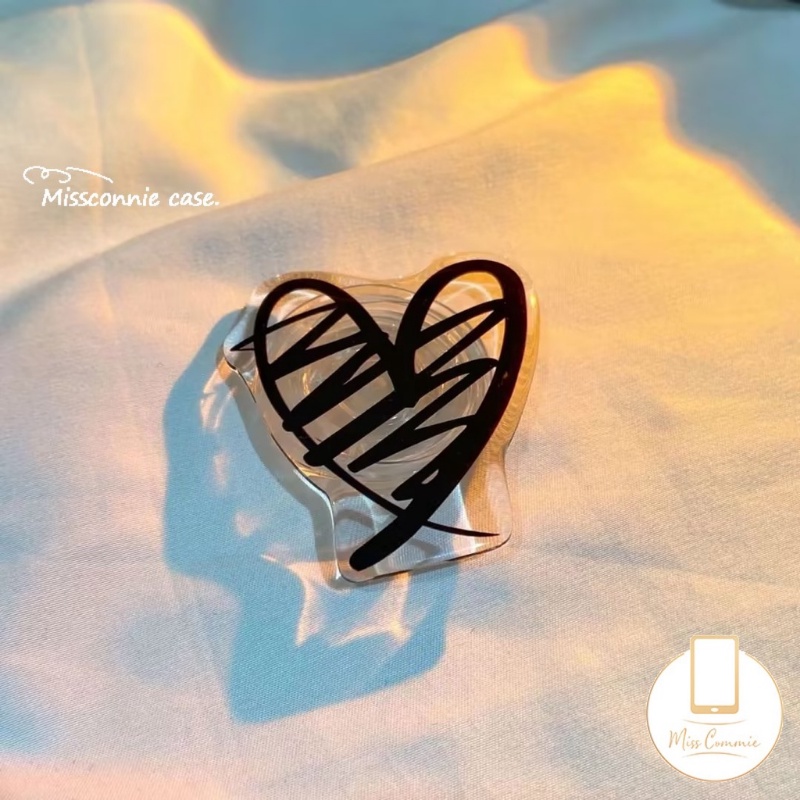 Giá Đỡ Điện Thoại Hình Hoa / Bướm / Trái Tim Hoạt Hình Dễ Thương Có Thể Gập Lại