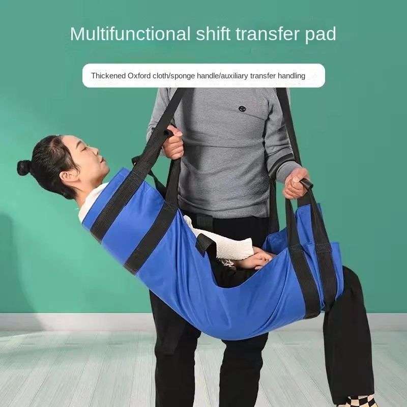 Đai chăm sóc chuyển bệnh nhân, đai di động cho người già, đai tập tạ, đai tập đi, dụng cụ hỗ trợ cử tạ y tế, đai di chuyển - có thể gập lại đeo với tay cầm và dây vai