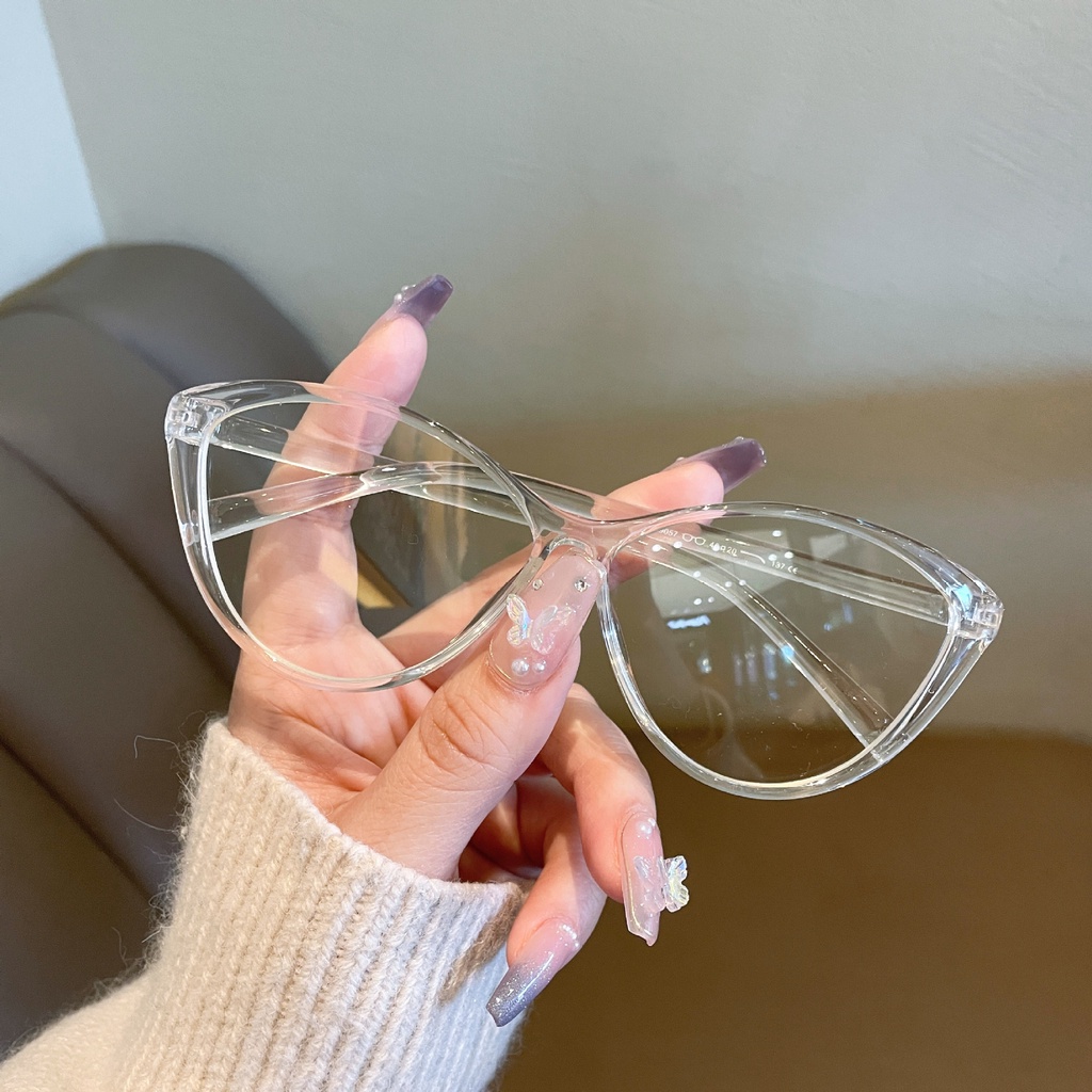 Kính Mát Mắt Mèo Nam Nữ Gọng Đen Thời Trang