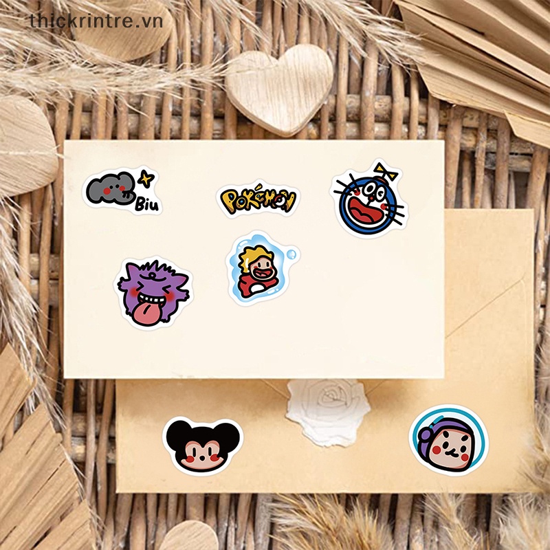 Bộ 90 Miếng Dán Chống Thấm Nước Hình Sở Thú Hoạt Hình Trang Trí Ván Trượt Cho Bé