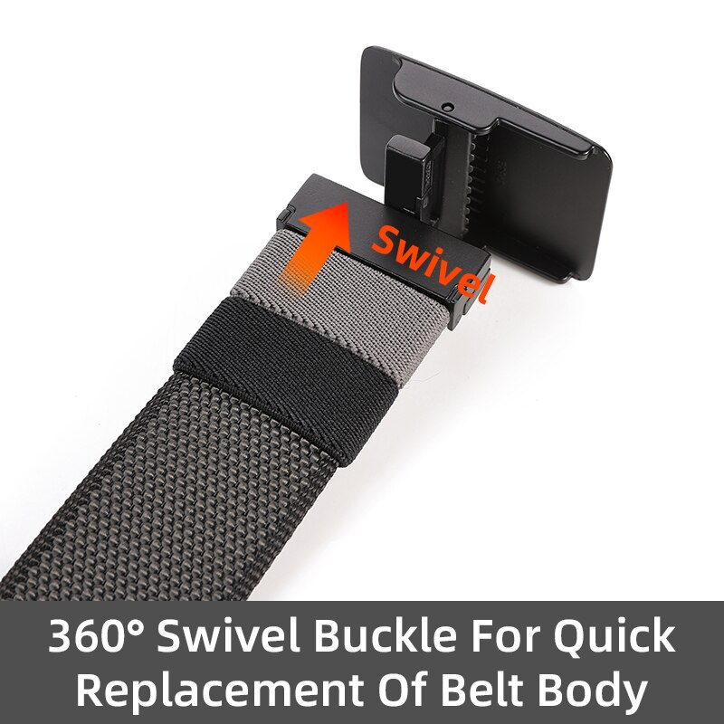 Thắt Lưng Nylon Hai Mặt Khóa Xoay Tháo Lắp Nhanh Cho Nam