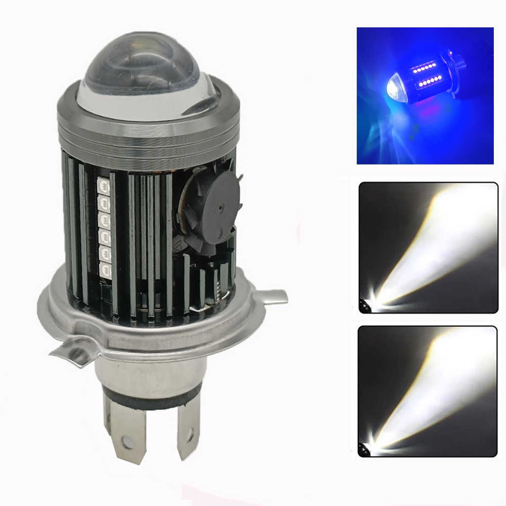 Đèn Pha Led H4 12V Siêu Sáng Chuyên Dụng Cho Xe Mô Tô