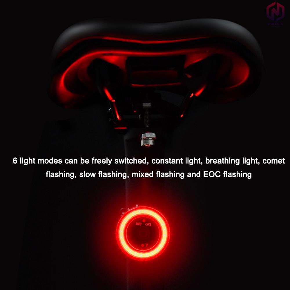 Đèn Hậu Cảnh Báo An Toàn Chống Thấm Nước Với 6 Chế Độ Chiếu Sáng Cho Xe Đạp Leo Núi MTB