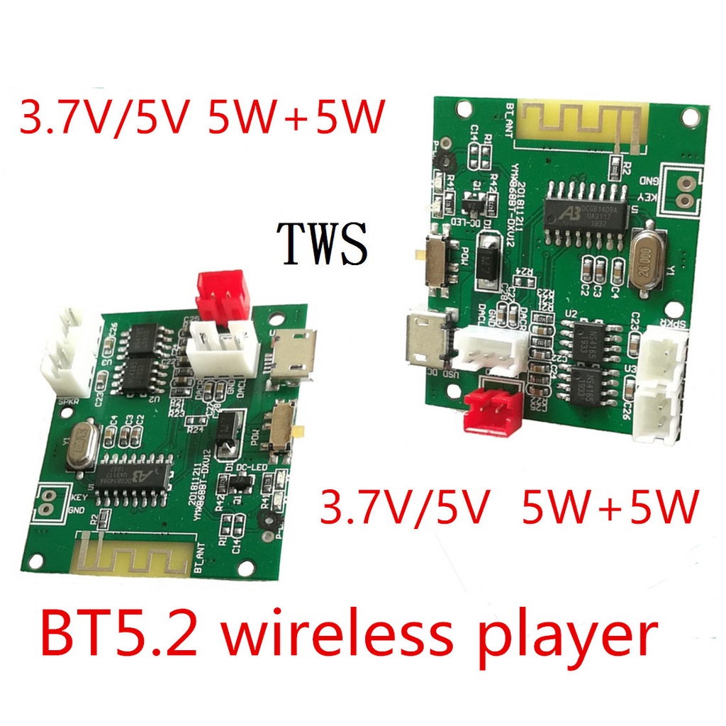 Mô Đun Khuếch Đại Âm Thanh Không Dây BT5.2 TWS 2 * 5W Chuyên Dụng