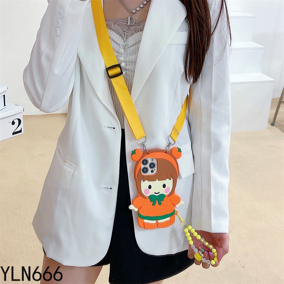 Vivo v5 v9 v11 v15 v17 v19 v20 v21 v23 v25 v27 pro v20se v21e v23e v25e v27e v17neo v19neo s1 pro phong cách xu hướng cao su silicon mềm có dây buộc vỏ đựng điện thoại hình cô gái đáng yêu