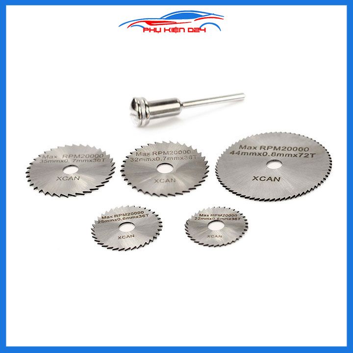 Lưỡi cắt răng cưa đa năng HSS kèm trục cắt 3.2mm đường kính 22mm/35mm/44mm/50mm chất lượng cao