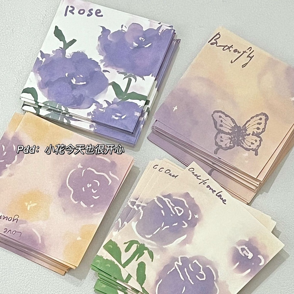 Set 200 bướm tình yêu origami tranh sơn dầu tay ghi chú giấy màu hình vuông origami dành cho trẻ em có hoa văn