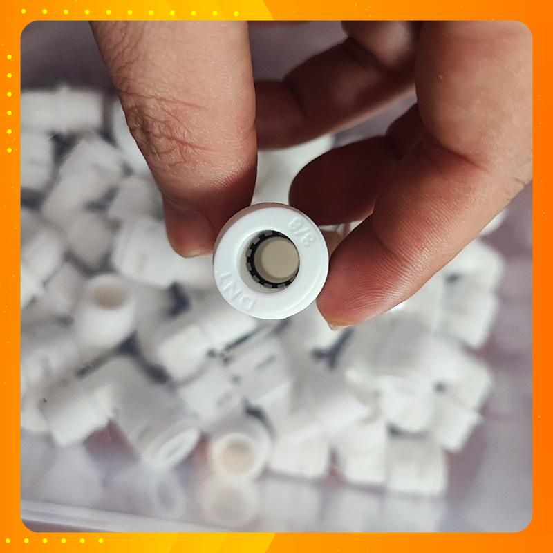 Cút bơm nối nhanh ren 17 ống dây 10, cút máy lọc nước, máy phun sương hàng Xịn